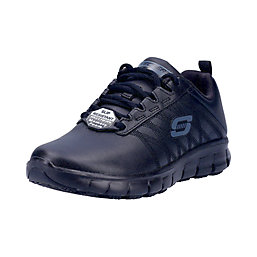 Skechers Sure Track Erath Metal Free Womens  Non Safety Shoes Black Size 3