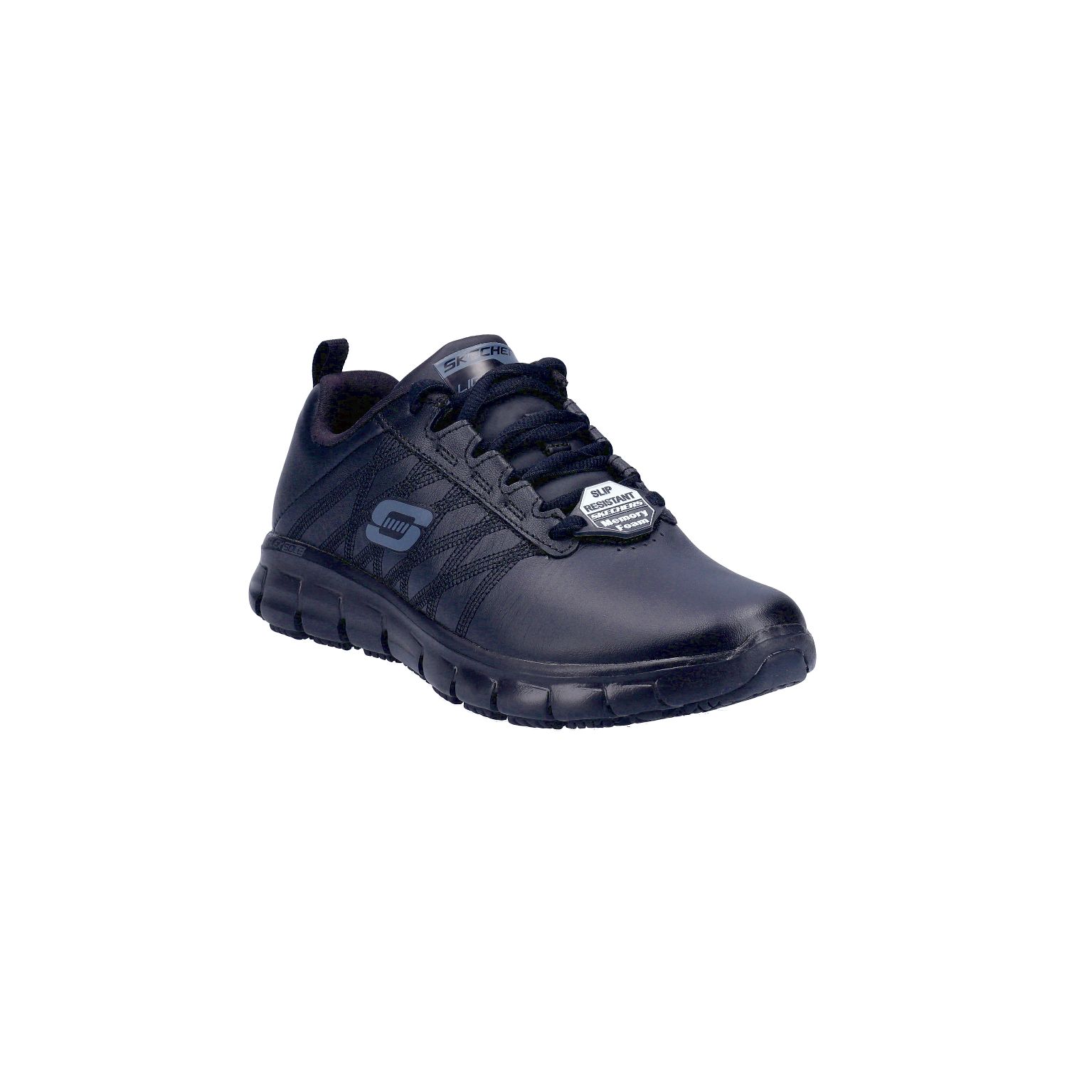 Skechers Sure Track Erath Size 3 Womens Black Non Safety Shoes (694JV)