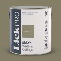 LickPro Max+ 2.5Ltr Green 19 Matt Emulsion  Paint