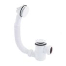 McAlpine Adjustable Bath Trap With White Click‑Clack Waste/Plug