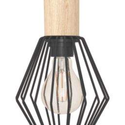 Eglo Palmorla Pendant Light Black & Brown