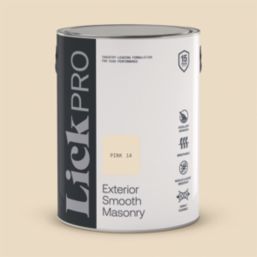 LickPro 5Ltr Smooth Pink 14 Masonry Paint