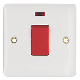 Vimark  50A 1-Gang DP Cooker Switch White with Neon