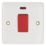 Vimark Pro 50A 1-Gang DP Cooker Switch White with Neon