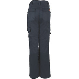 Dickies Everyday Flex Womens Trousers Navy Blue Size 10 31" L