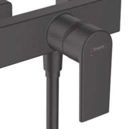Hansgrohe Vernis Shape Exposed Single Outlet Manual Matt Black Mixer Shower Valve