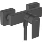 Hansgrohe Vernis Shape Exposed Single Outlet Manual Matt Black Mixer Shower Valve