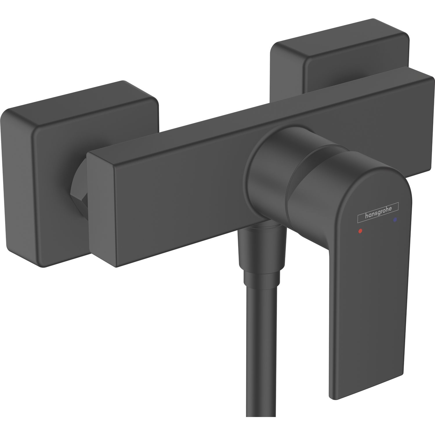 Hansgrohe Vernis Shape Exposed Single Outlet Manual Matt Black Mixer Shower Valve (694VG)
