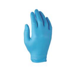 Site SDG102 Nitrile Powder-Free Disposable Gloves Blue Large 100 Pack