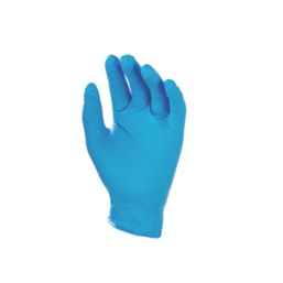 Site SDG102 Nitrile Powder-Free Disposable Gloves Blue Large 100 Pack