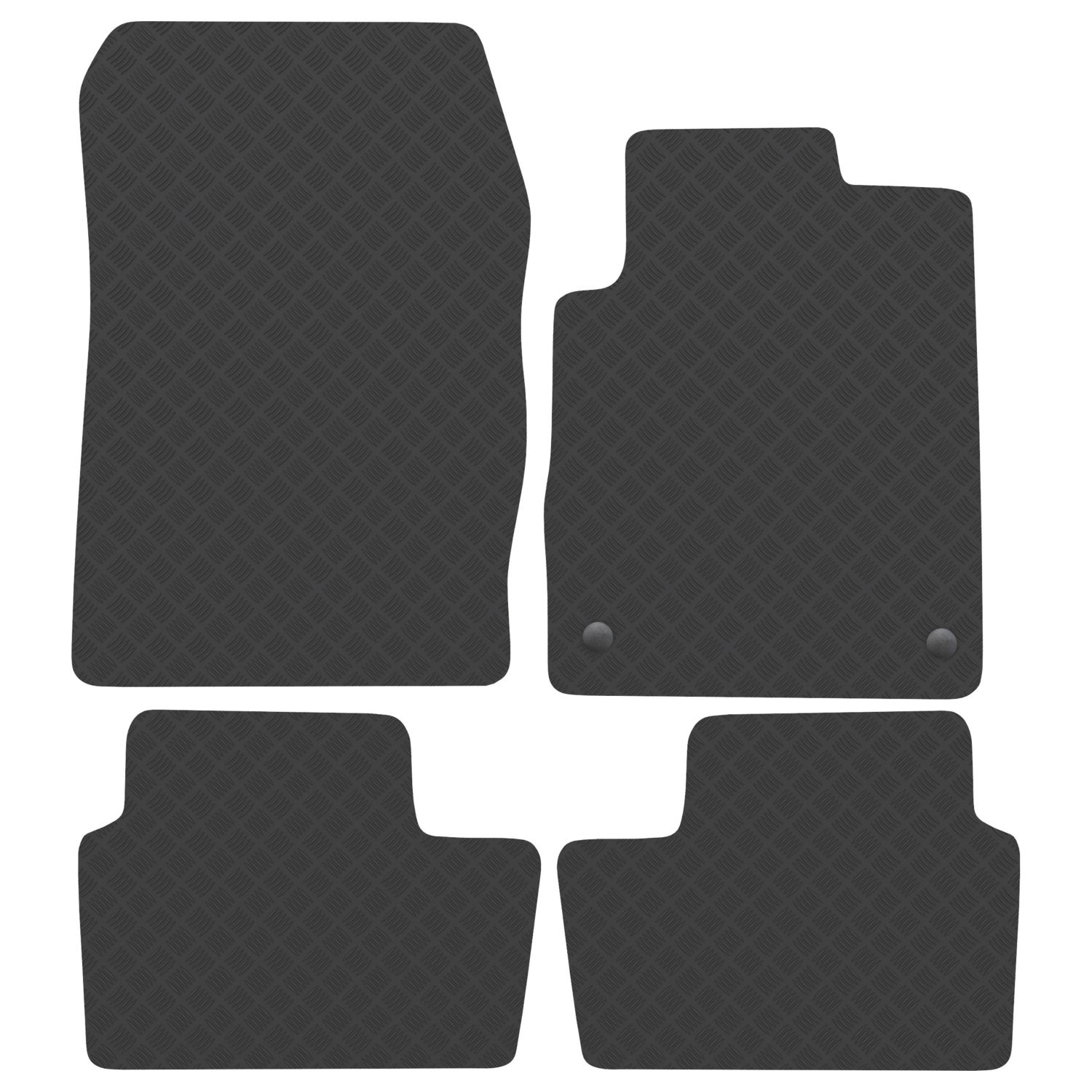 Car Mat Co. Nissan Juke 2019 on Rubber Car Mats 4 Piece Set (694VV)