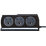 Masterplug 13A 6-Gang Switched Surge-Protected Extension Lead + 3.1A 2-Outlet Type A USB Charger Gloss Black 2m