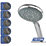 Triton Verne Rear-Fed Exposed Chrome Thermostatic Mixer Shower Flexible