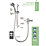 Triton Verne Rear-Fed Exposed Chrome Thermostatic Mixer Shower Flexible