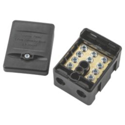 Knightsbridge 100A Single Pole Connector Block (Black)