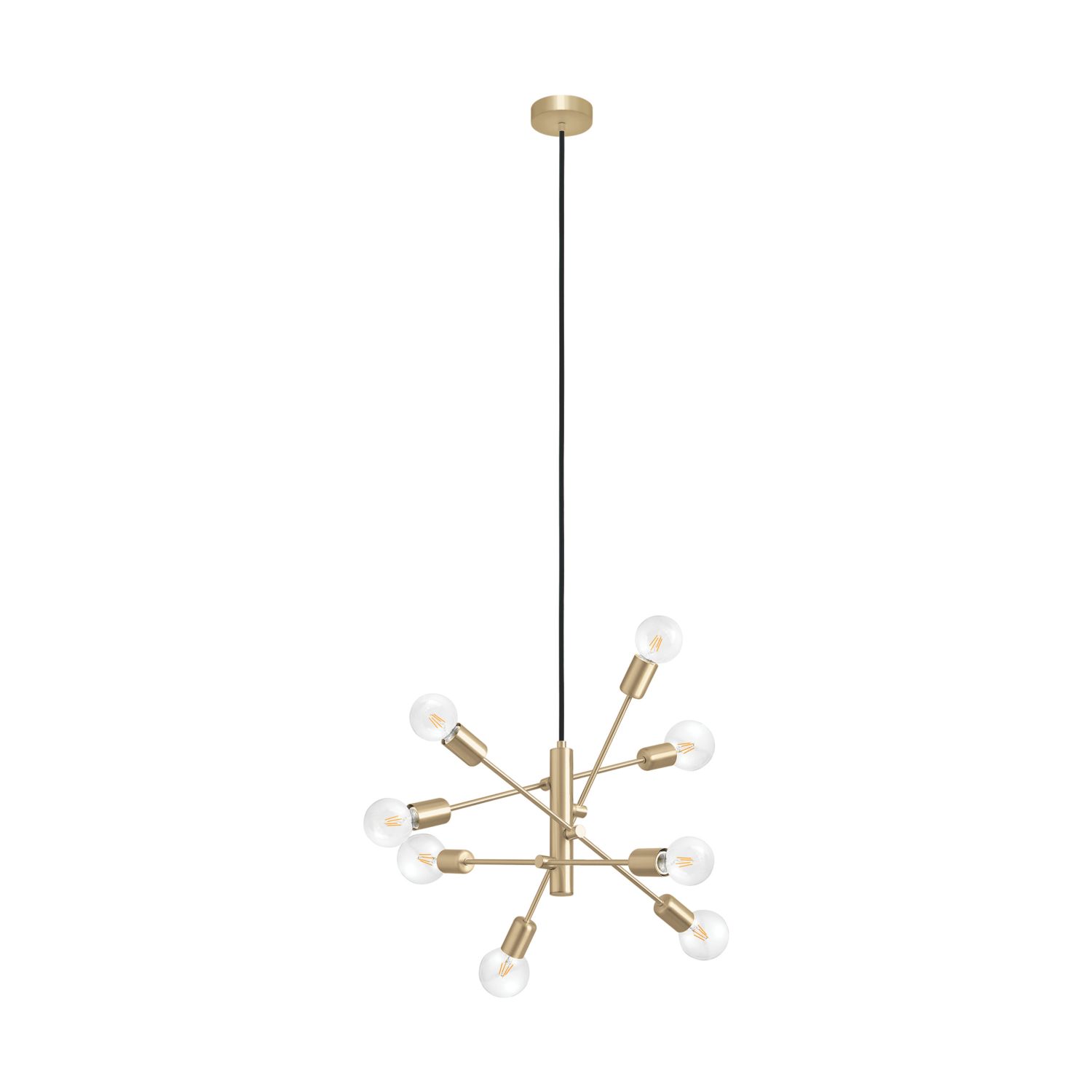 Eglo Gradoli 1 Pendant Light Brushed Brass (695CV)