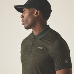 Regatta Remex II Polo Shirt Dark Khaki Small 37.7" Chest