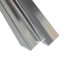 Splashwall Internal Corner Polished Silver 2420mm x 11mm