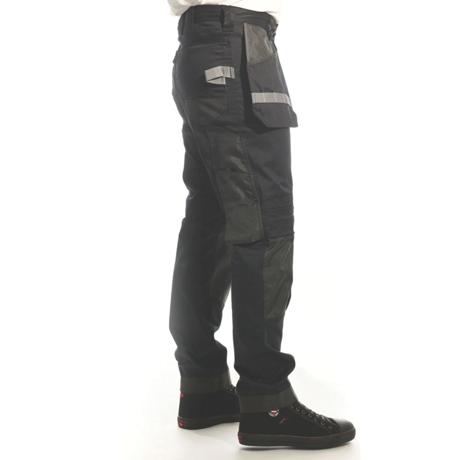 Lee Cooper LCPNT245 Stretch Holster Cargo Trousers Black 38" W 31" L (695HU)