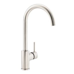 Streame by Abode Nico Swan Single Lever Mono Mixer Brushed Nickel