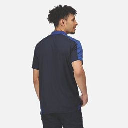 Regatta Contrast Coolweave Polo Shirt Navy / New Royal Large 46" Chest