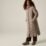 Regatta Eloria Womens Hooded Long Quilted Coat Mocha - 4S8 Size 10
