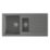 ETAL Comite 1.5 Bowl Composite Kitchen Sink Grey Reversible 1000mm x 500mm