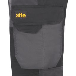 Site Evenson Multi-Pocket Stretch Trousers Grey/Black 34" W 32" L