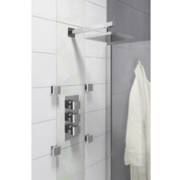 ETAL Veda Concealed 3 Outlets Thermostatic Chrome Shower Valve With Diverter