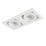 Saxby Xeno Swivel & Tilt Rectangular Recessed Downlight Matt White