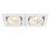 Saxby Xeno Swivel & Tilt Rectangular Recessed Downlight Matt White