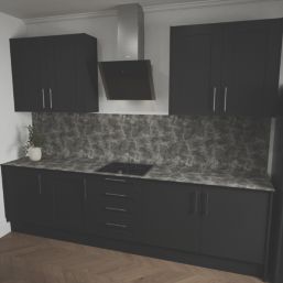 Mariz  Dark Concrete Splashback 600mm x 1500mm x 3mm