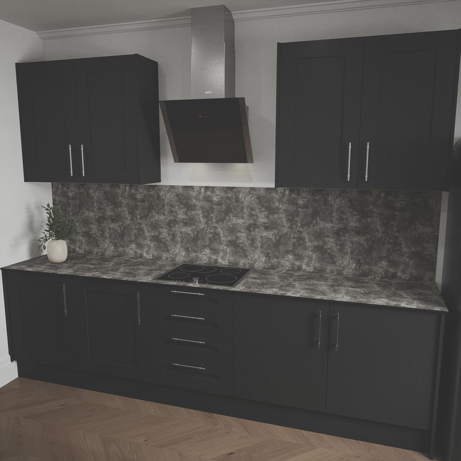Mariz Dark Concrete Splashback 600mm x 1500mm x 3mm (695YY)