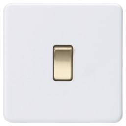 Knightsbridge  10AX 1-Gang Intermediate Switch Matt White