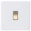 Knightsbridge  10AX 1-Gang Intermediate Switch Matt White