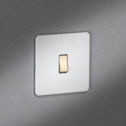 Knightsbridge  10AX 1-Gang Intermediate Switch Matt White