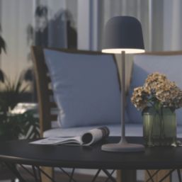 Eglo Mannera Rechargeable Battery LED Table Lamp Grey 2.2W 200lm