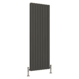 Reina Harley Double 1600mm x 560mm 4908BTU Anthracite Vertical Designer Radiator