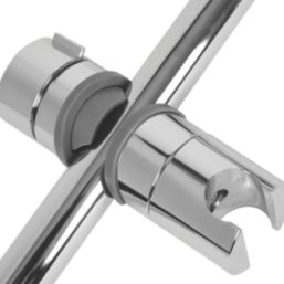 Croydex  Riser Rail Slider Chrome 120mm
