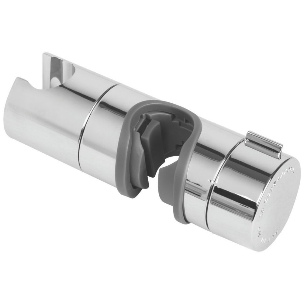 H&S Universal Shower Head Holder for Slide Bar - Adjustable Shower Holder  Bracket Set with Cylindrical Design - Powerful Replacement Shower Hose  Clamp