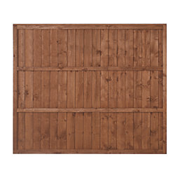 Forest Vertical Board Closeboard  Garden Fencing Panel Golden Brown 6' x 5' Pack of 5
