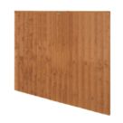 Forest Vertical Board Closeboard  Fence Panels Golden Brown 6' x 5' Pack of 5