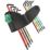 Wera L-Keys Metric & TX Multicolour Bore-Hole Key Set 9 Pieces