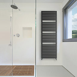 Terma Salisbury Designer Towel Rail 1635mm x 540mm Black 2709BTU