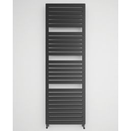 Terma Salisbury Designer Towel Rail 1635mm x 540mm Black 2709BTU - Screwfix