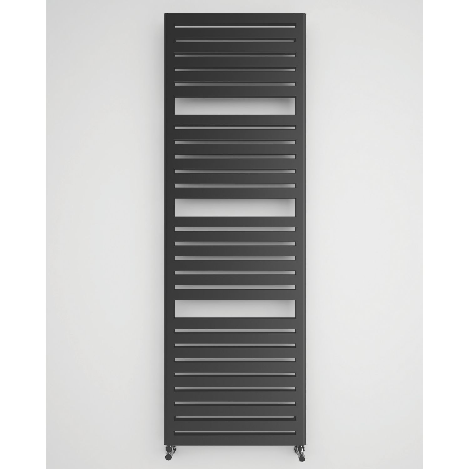 Terma 1635mm x 540mm 2709BTU Black Flat Designer Towel Radiator (696HR)