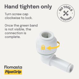 Flomasta  Plastic Push-Fit Equal 90° Stem Elbow 22mm