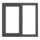 Crystal  Left-Hand Opening Clear Double-Glazed Casement Anthracite Grey uPVC Window 1190mm x 1115mm
