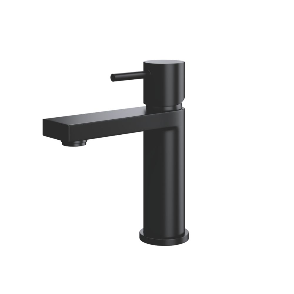 ETAL Blake Mono Basin Mixer Tap Matt Black | Basin Taps | Screwfix.com