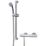 Swirl CoolTouch Rear-Fed Exposed Chrome Thermostatic Mixer Shower